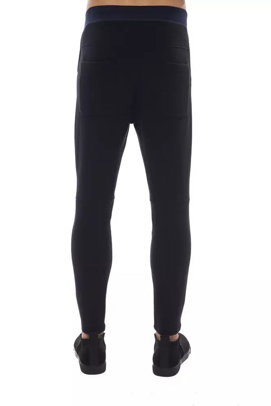 Nicolo Tonetto Black Viscose Men Pant $674.00 Nicolo Tonetto Luzworld