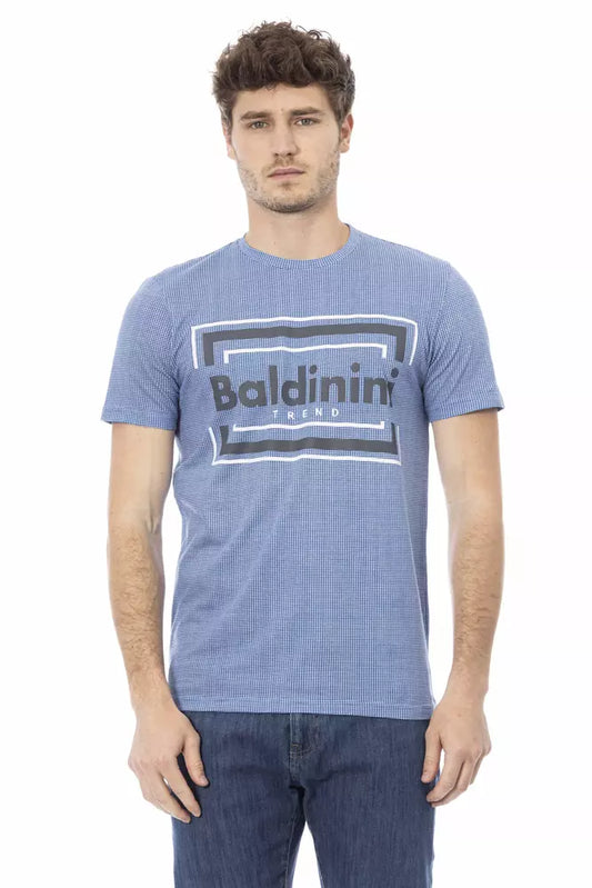 Baldinini Trend Light Blue Cotton Men T-Shirt $163.00 Baldinini Trend Luzworld