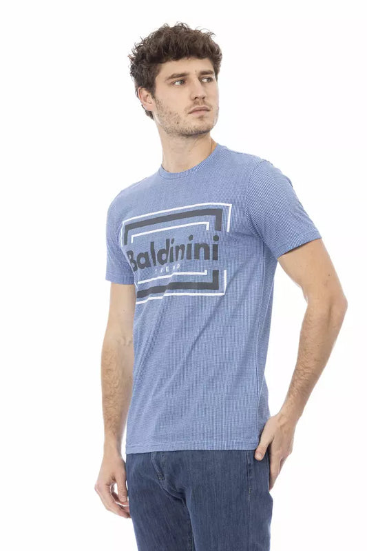 Baldinini Trend Light Blue Cotton Men T-Shirt $163.00 Baldinini Trend Luzworld