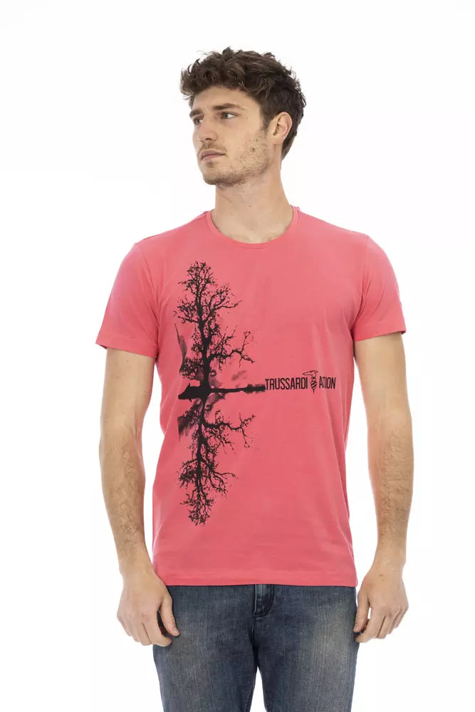Trussardi Action Multicolor Cotton Men T-Shirt $130.00 Trussardi Action Luzworld