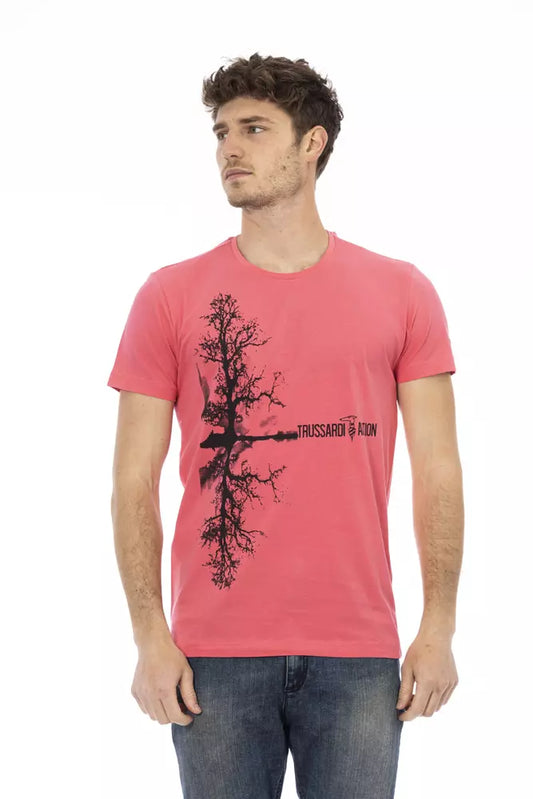Trussardi Action Multicolor Cotton Men T-Shirt $130.00 Trussardi Action Luzworld