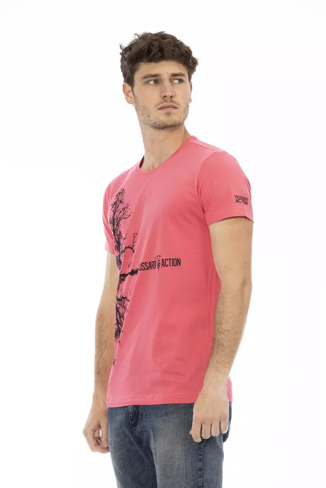 Trussardi Action Multicolor Cotton Men T-Shirt $130.00 Trussardi Action Luzworld