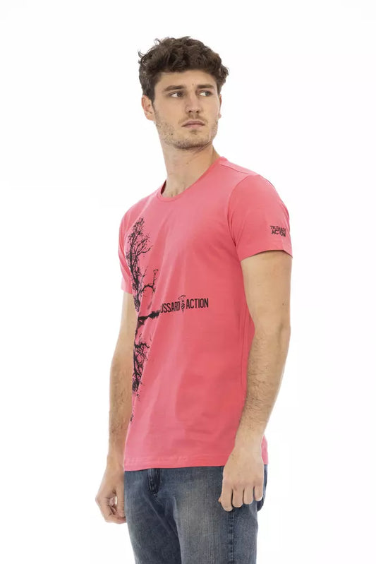 Trussardi Action Multicolor Cotton Men T-Shirt $130.00 Trussardi Action Luzworld