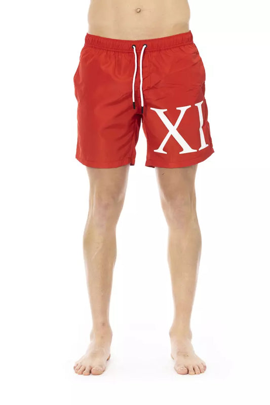 Bikkembergs Red Polyester Men Swim Short $163.00 Bikkembergs Luzworld