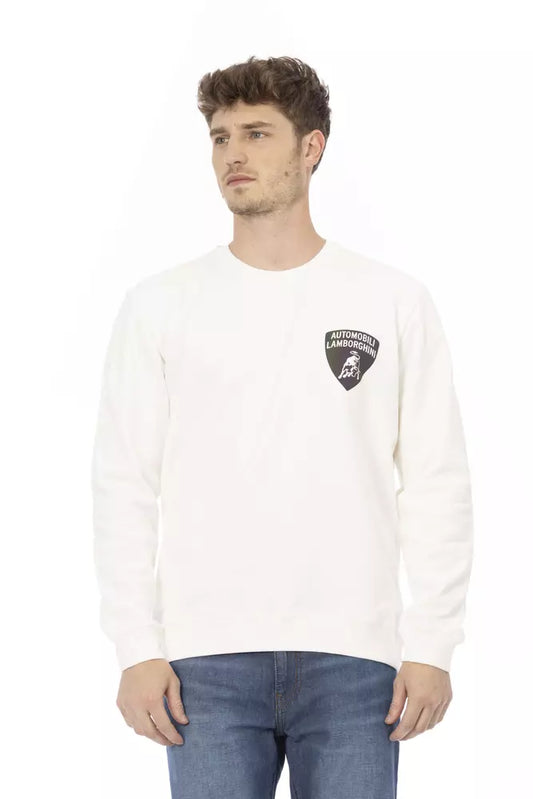 Automobili Lamborghini White Cotton Men's Sweater $507.00 Automobili Lamborghini Luzworld