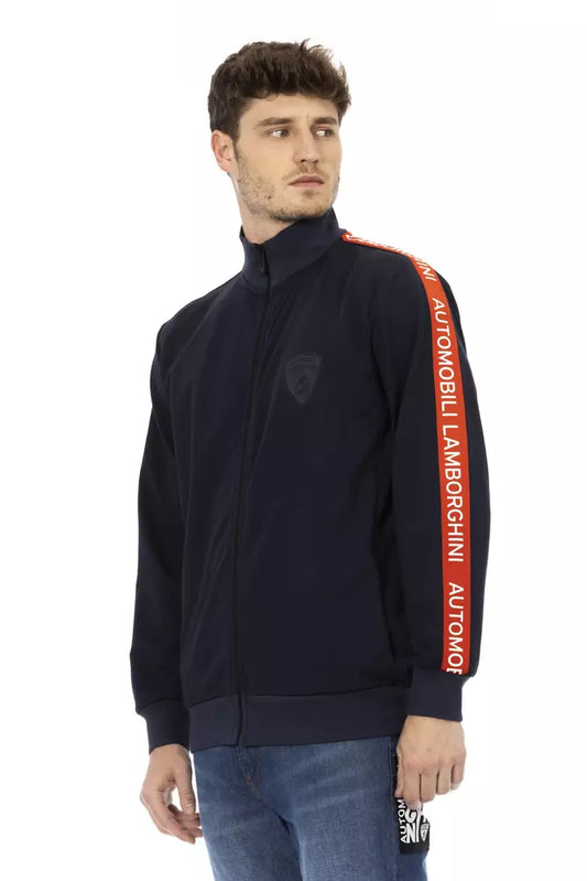 Automobili Lamborghini Blue Polyester Men Sweatshirt $546.00 Automobili Lamborghini Luzworld