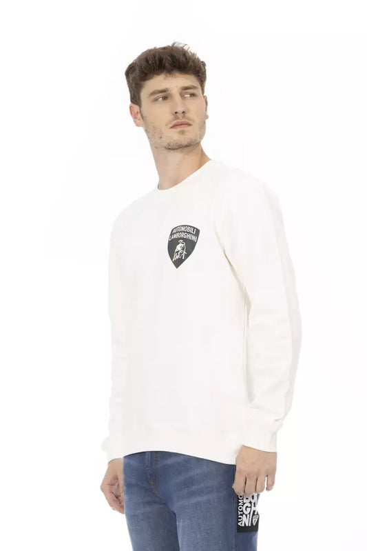 Automobili Lamborghini White Cotton Men's Sweater $507.00 Automobili Lamborghini Luzworld