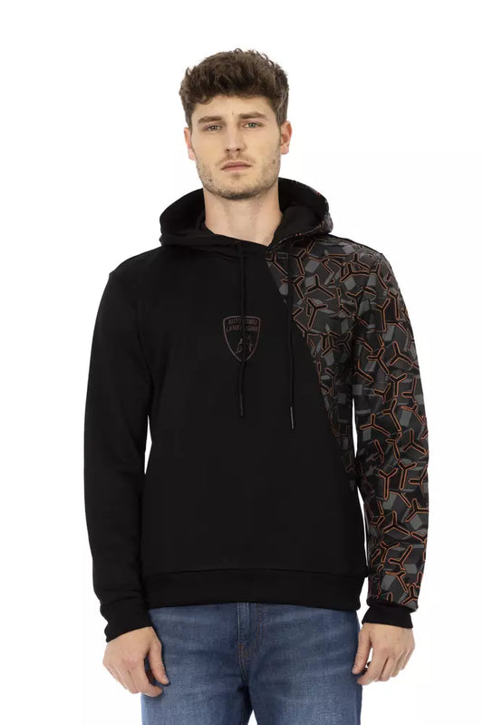 Automobili Lamborghini Black Cotton Men's Hooded Sweater $524.00 Automobili Lamborghini Luzworld