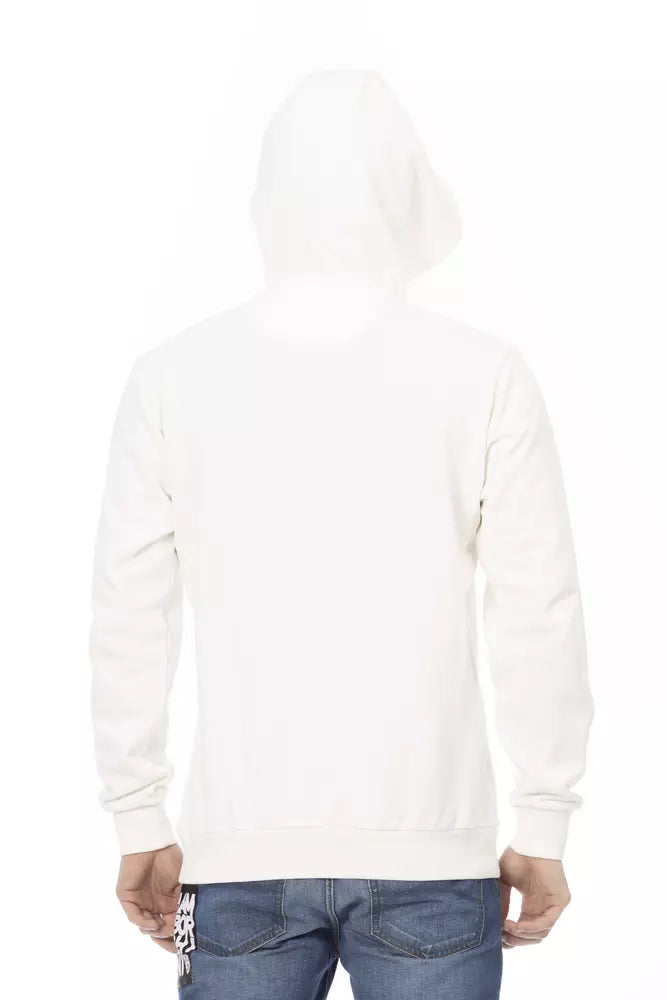 Automobili Lamborghini White Cotton Men's Sweater with Pockets $519.00 Automobili Lamborghini Luzworld
