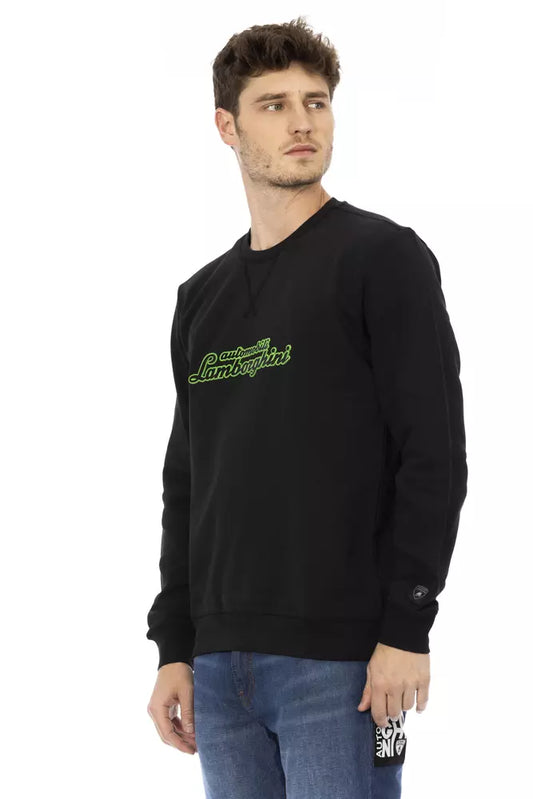Automobili Lamborghini Black Cotton Men's Sweater $459.00 Automobili Lamborghini Luzworld