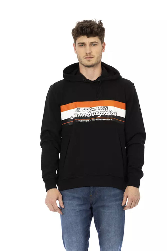 Automobili Lamborghini Black Cotton Men's Hooded Sweater $559.00 Automobili Lamborghini Luzworld