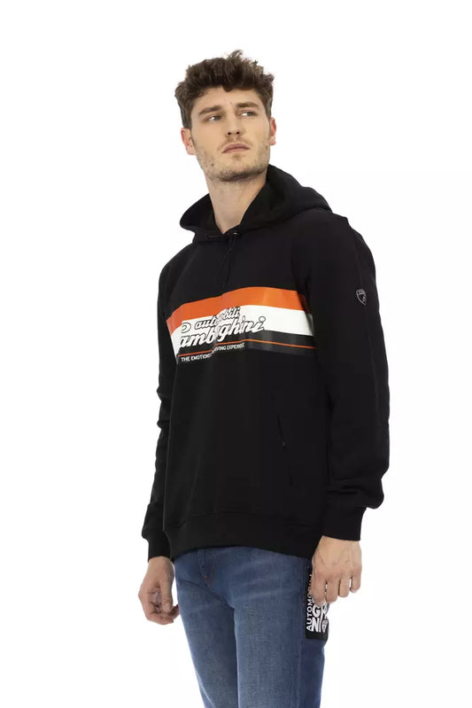 Automobili Lamborghini Black Cotton Men's Hooded Sweater $559.00 Automobili Lamborghini Luzworld