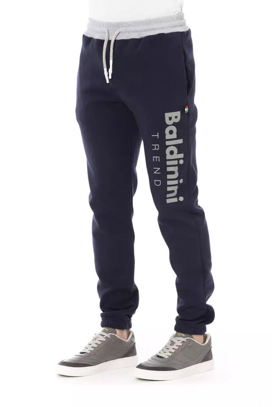 Baldinini Trend Blue Cotton Men Sport Pant $457.00 Baldinini Trend Luzworld