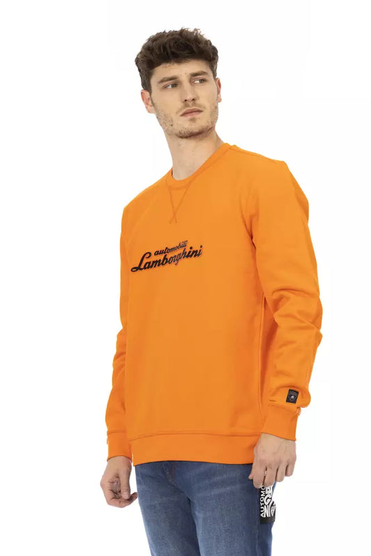 Automobili Lamborghini Orange Cotton Men Sweater $459.00 Automobili Lamborghini Luzworld