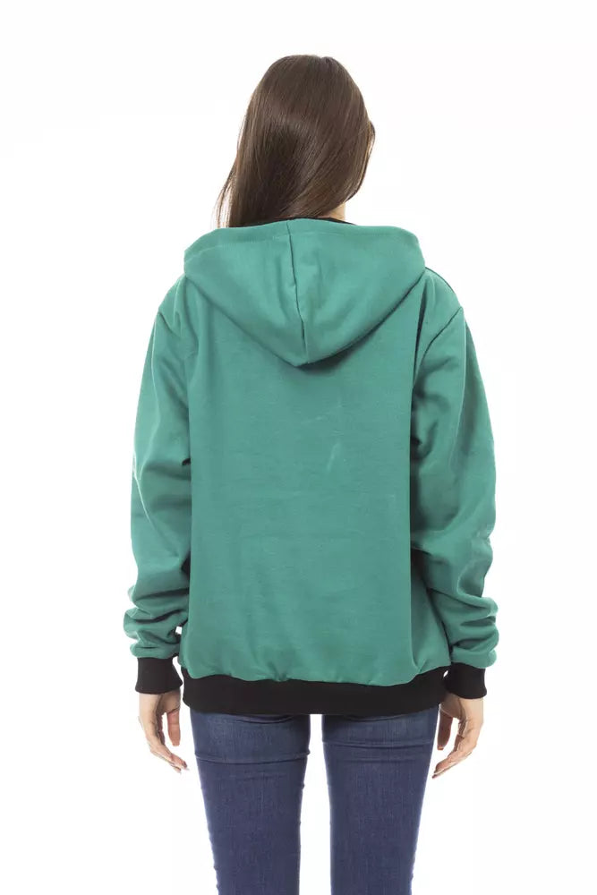 Baldinini Trend Black Cotton Women Hoodie $487.00 Baldinini Trend Luzworld
