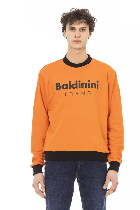 Baldinini Trend Orange Cotton Men Sweater $474.00 Baldinini Trend Luzworld