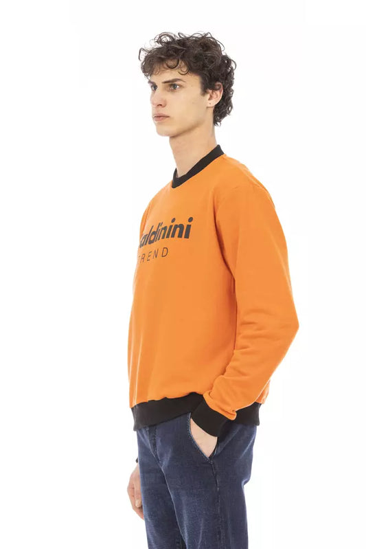 Baldinini Trend Orange Cotton Men Sweater $474.00 Baldinini Trend Luzworld