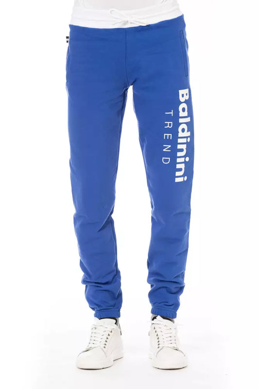 Baldinini Trend Blue Cotton Men Sport Pant $457.00 Baldinini Trend Luzworld