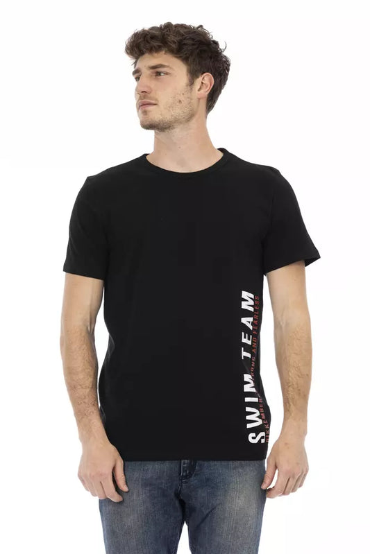Bikkembergs Black Cotton Men T-Shirt $135.00 Bikkembergs Luzworld
