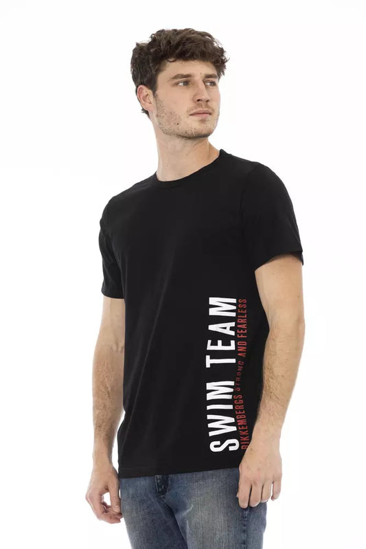 Bikkembergs Black Cotton Men T-Shirt $135.00 Bikkembergs Luzworld