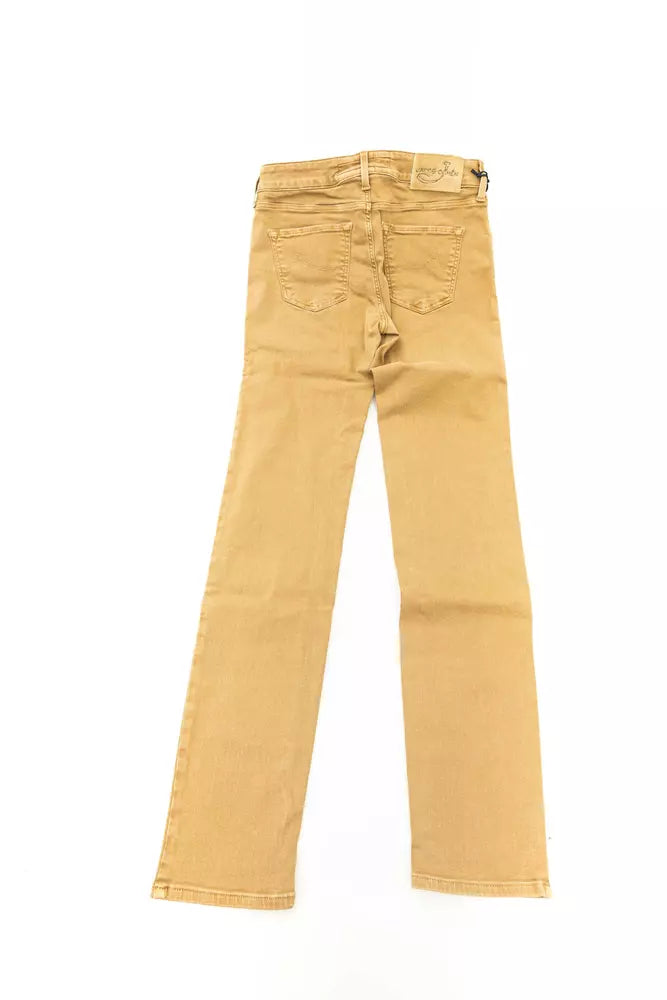 Jacob Cohen Beige Cotton Women Jeans $718.00 Jacob Cohen Luzworld