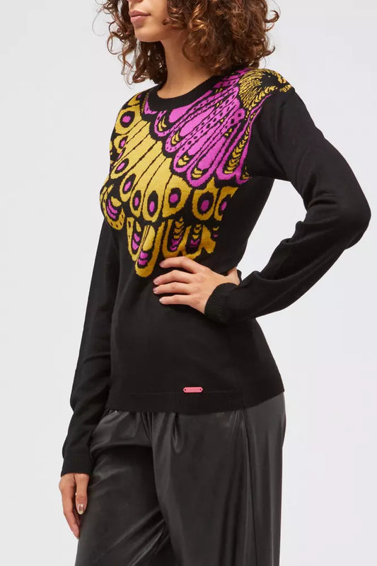 Custo Barcelona Black Wool Women Sweater $561.00 Custo Barcelona Luzworld