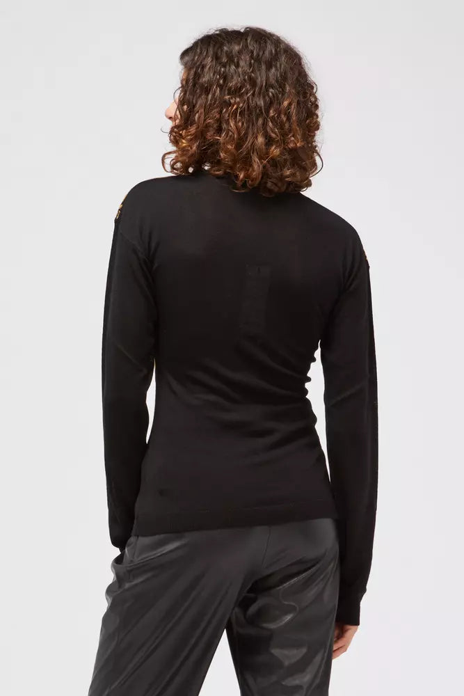 Custo Barcelona Black Wool Women Sweater $561.00 Custo Barcelona Luzworld
