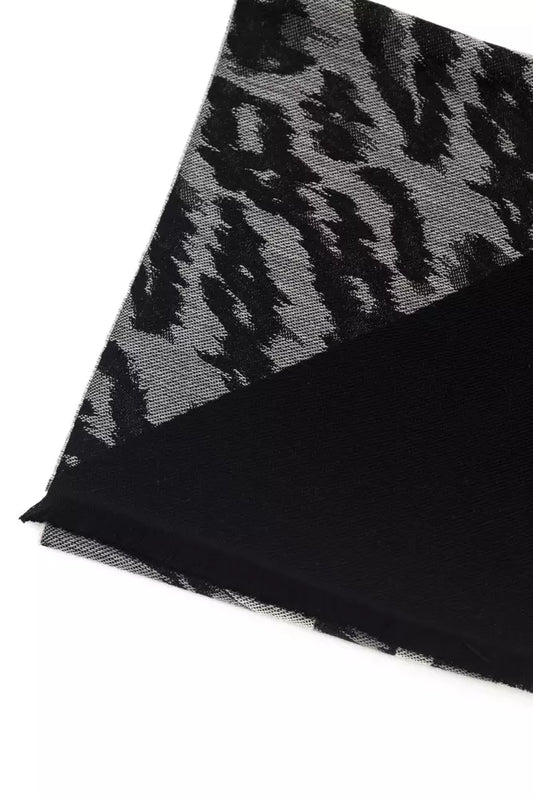 Cavalli Class Gray Wool Men Scarf $245.00 Cavalli Class Luzworld