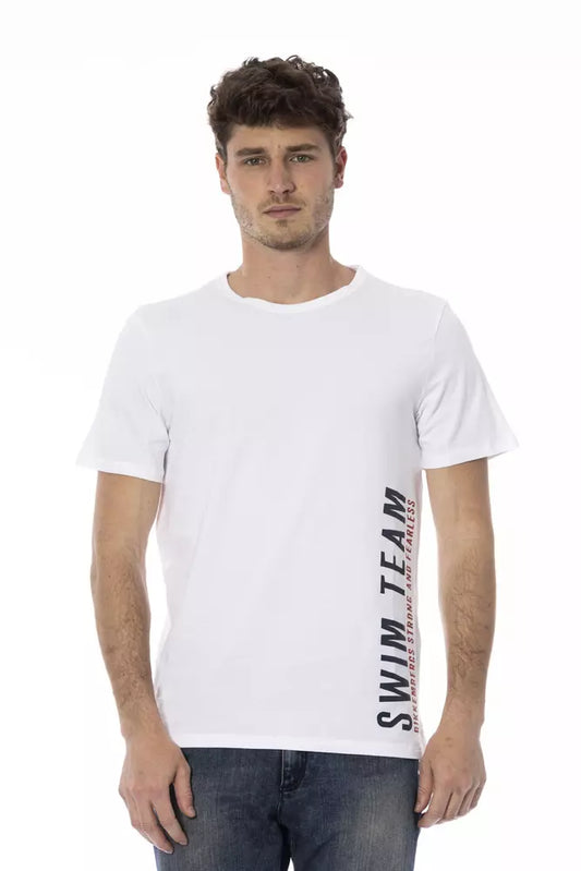 Bikkembergs White Cotton Men T-Shirt $135.00 Bikkembergs Luzworld