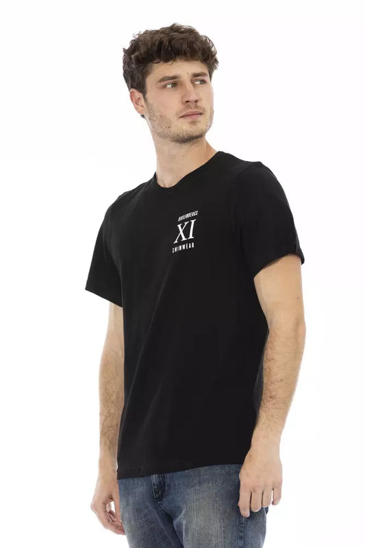 Bikkembergs Black Cotton Men's T-Shirt $135.00 Bikkembergs Luzworld