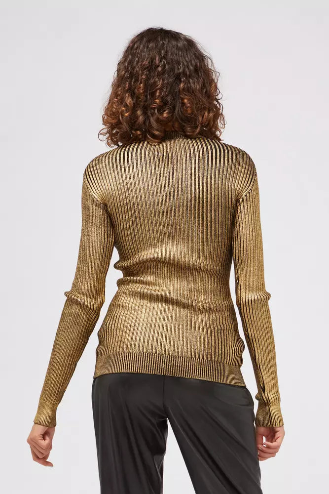 Custo Barcelona Gold Wool Women Sweater $561.00 Custo Barcelona Luzworld