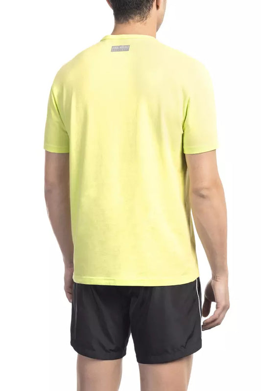 Bikkembergs Yellow Cotton Men T-Shirt $136.00 Bikkembergs Luzworld