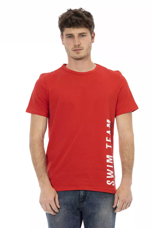 Bikkembergs Red Cotton Men T-Shirt $135.00 Bikkembergs Luzworld