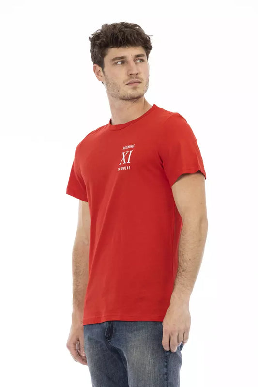 Bikkembergs Red Cotton Men T-Shirt $135.00 Bikkembergs Luzworld