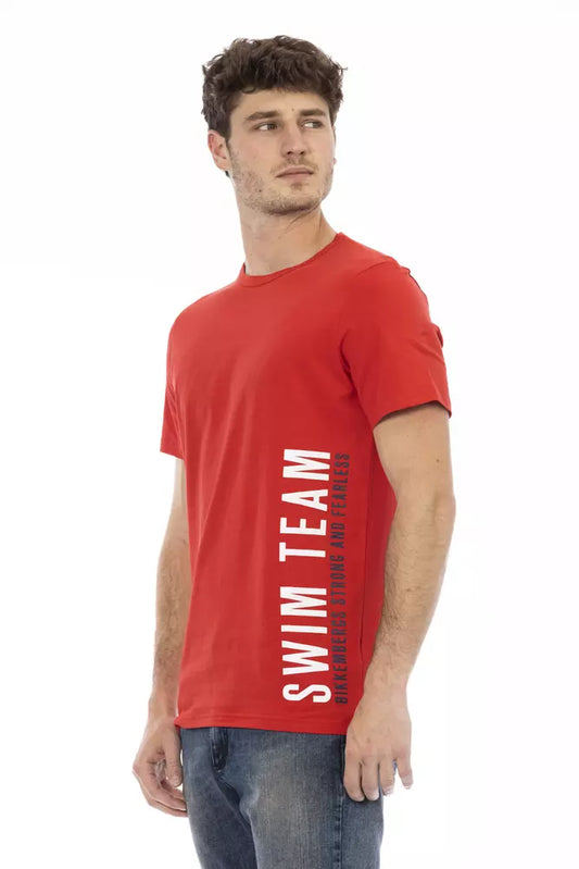 Bikkembergs Red Cotton Men T-Shirt $135.00 Bikkembergs Luzworld