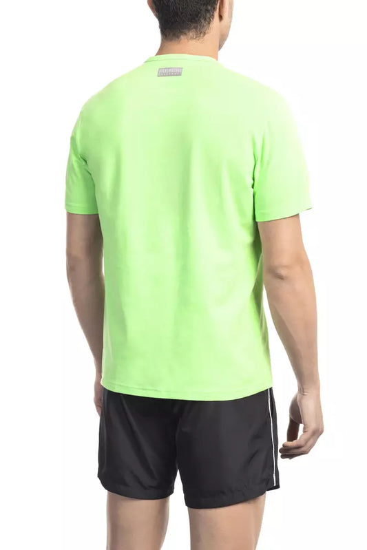 Bikkembergs Green Cotton Men T-Shirt $136.00 Bikkembergs Luzworld