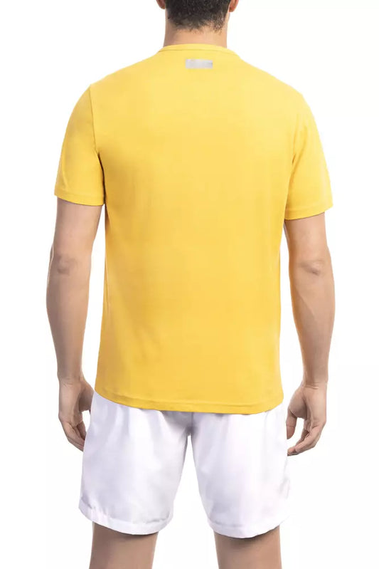Bikkembergs Yellow Cotton Men T-Shirt $135.00 Bikkembergs Luzworld