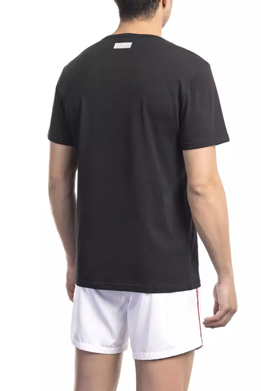 Bikkembergs Black Cotton Men T-Shirt $136.00 Bikkembergs Luzworld