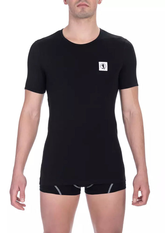 Bikkembergs Black Cotton Men T-Shirt Pack $136.00 Bikkembergs Luzworld