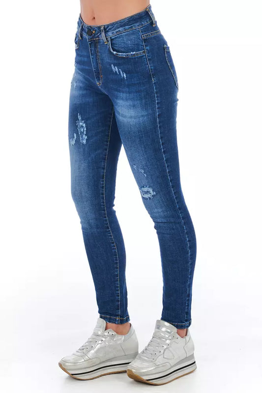 Frankie Morello Blue Denim Women's Jeans $457.00 Frankie Morello Luzworld
