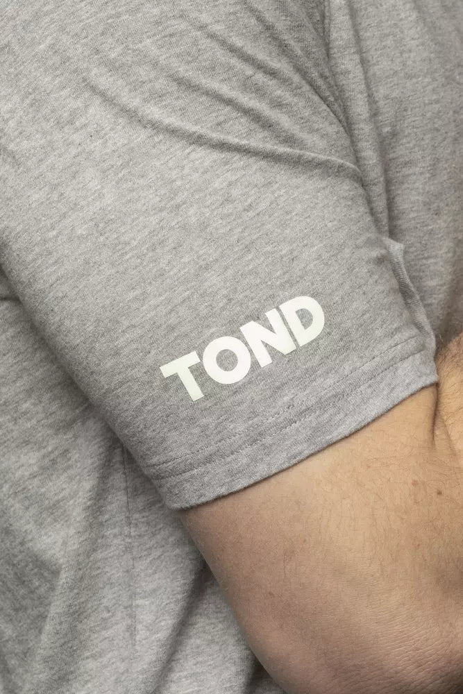 Tond Gray Cotton Men T-Shirt $147.00 Tond Luzworld