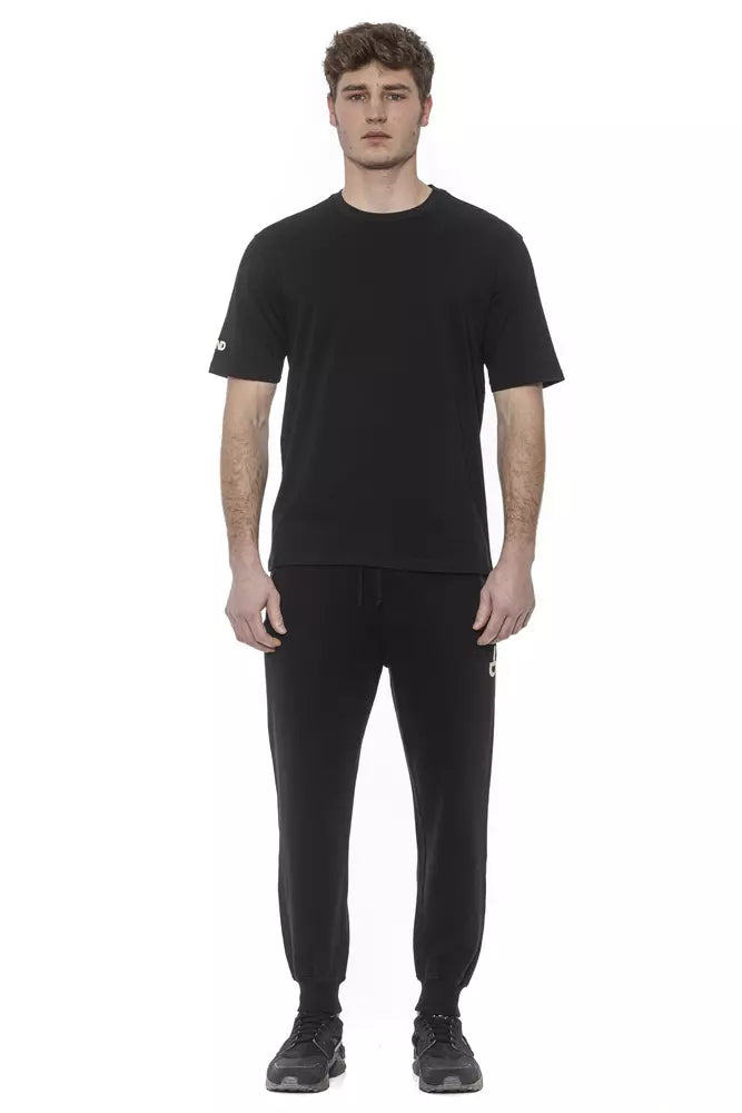 Tond Black Cotton Men T-Shirt $147.00 Tond Luzworld
