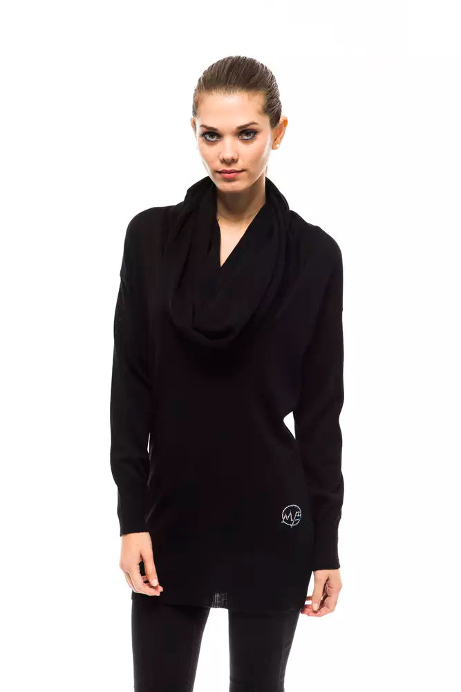 Montana Blu Embellished High Collar Woolen Sweater $173.00 Montana Blu Luzworld