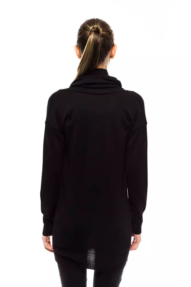 Montana Blu Embellished High Collar Woolen Sweater $173.00 Montana Blu Luzworld