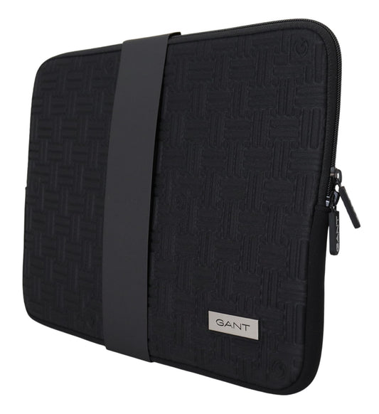 Gant Black Padded Pouch Bag Zipper Cover Sleeve Case $128.00 Gant Luzworld