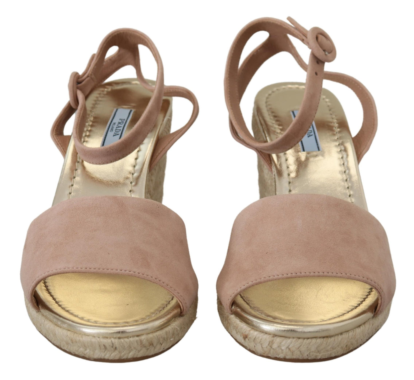 Prada Pink Suede Leather Ankle Strap Sandals $1891.00 Prada Luzworld
