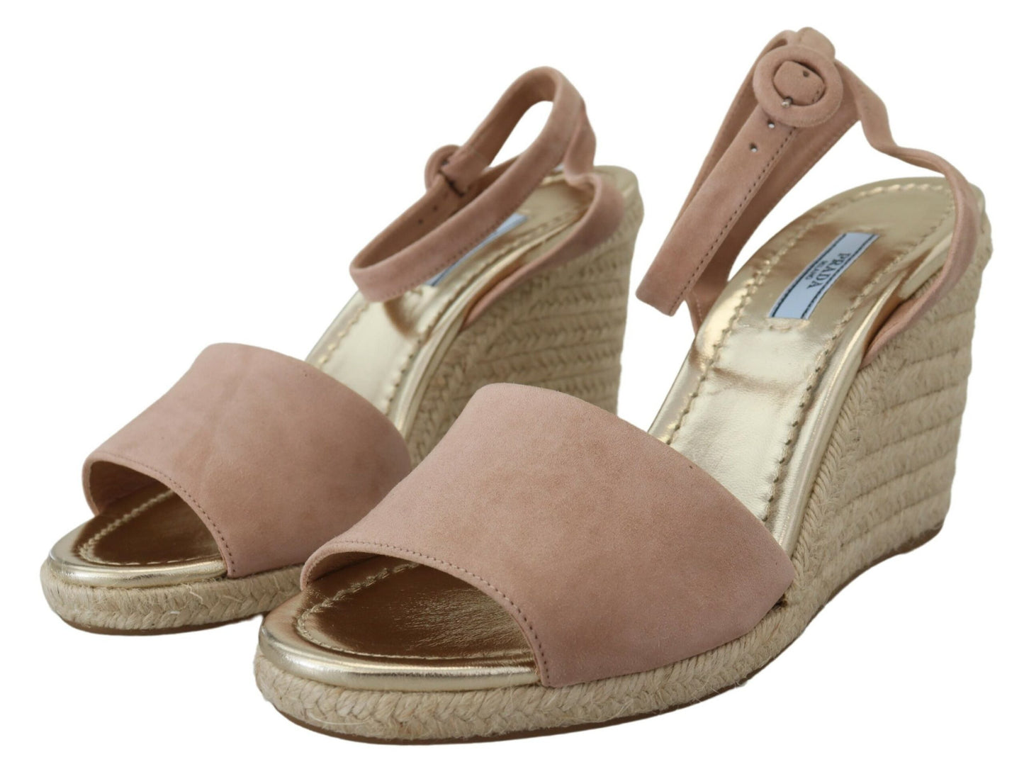 Prada Pink Suede Leather Ankle Strap Sandals $1891.00 Prada Luzworld
