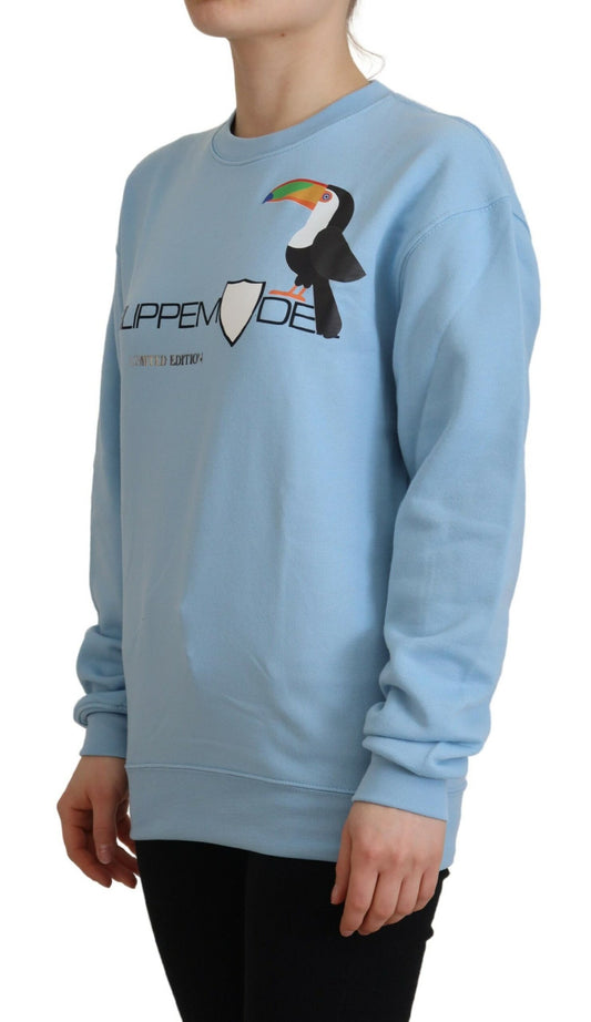 Philippe Model Light Blue Logo Printed Long Sleeves Sweater $559.00 Philippe Model Luzworld