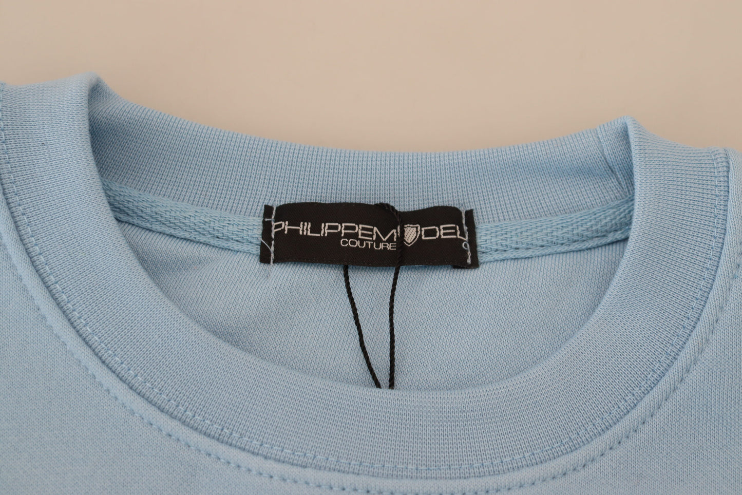 Philippe Model Light Blue Logo Printed Long Sleeves Sweater $559.00 Philippe Model Luzworld