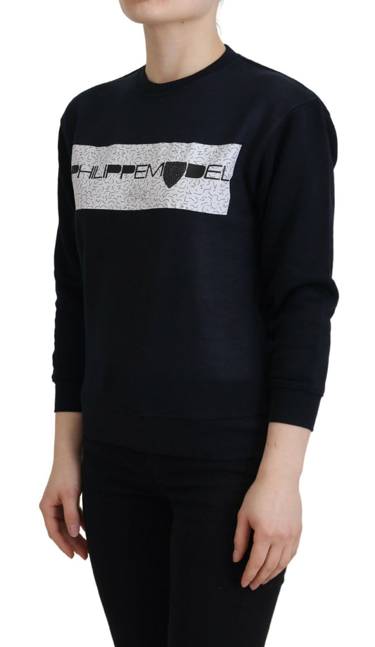 Philippe Model Black Printed Long Sleeves Pullover Sweater $501.00 Philippe Model Luzworld